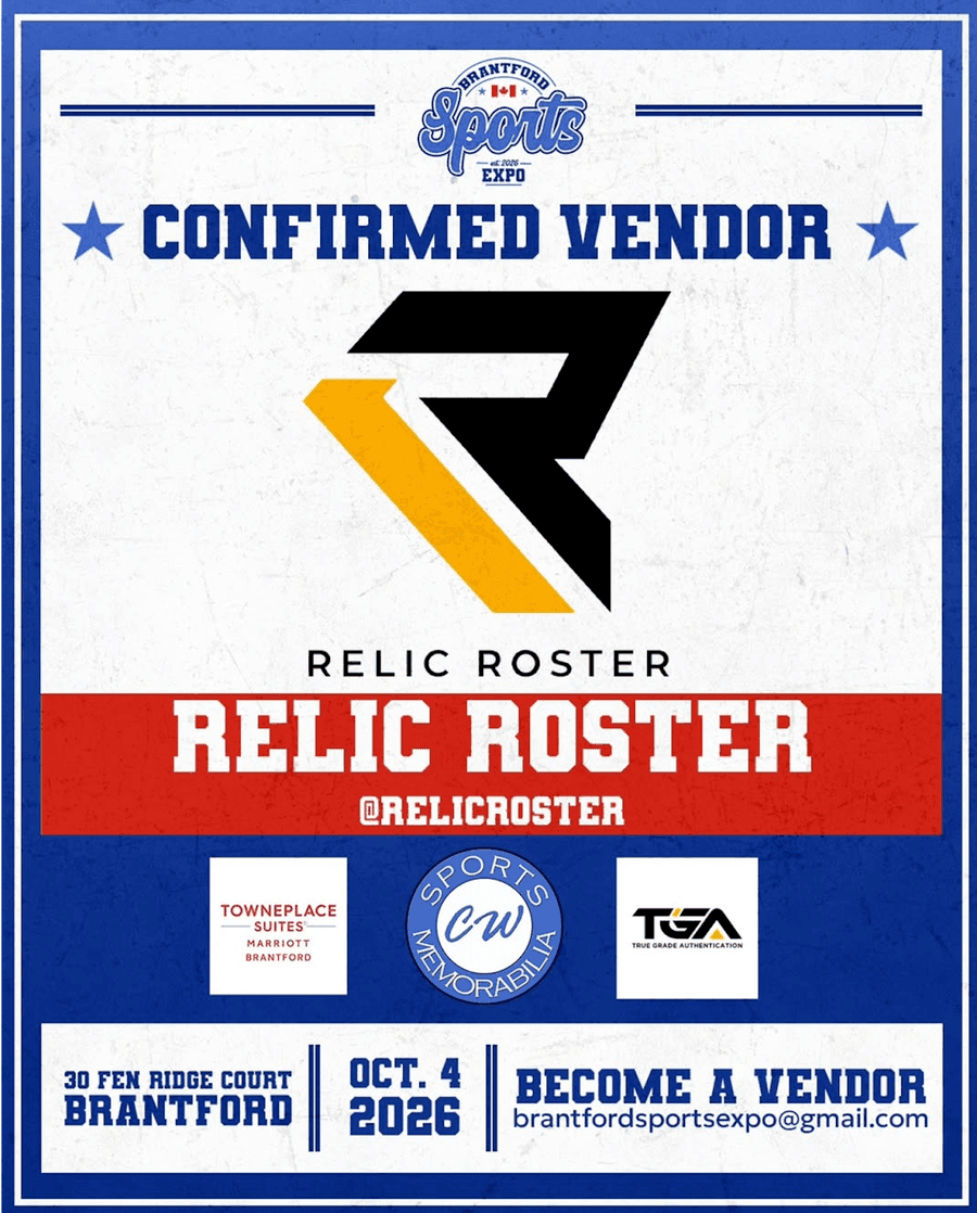 Brantford Sports Expo — Confirmed Vendor graphic for the show on October 4, 2026 in Brantford, Ontario